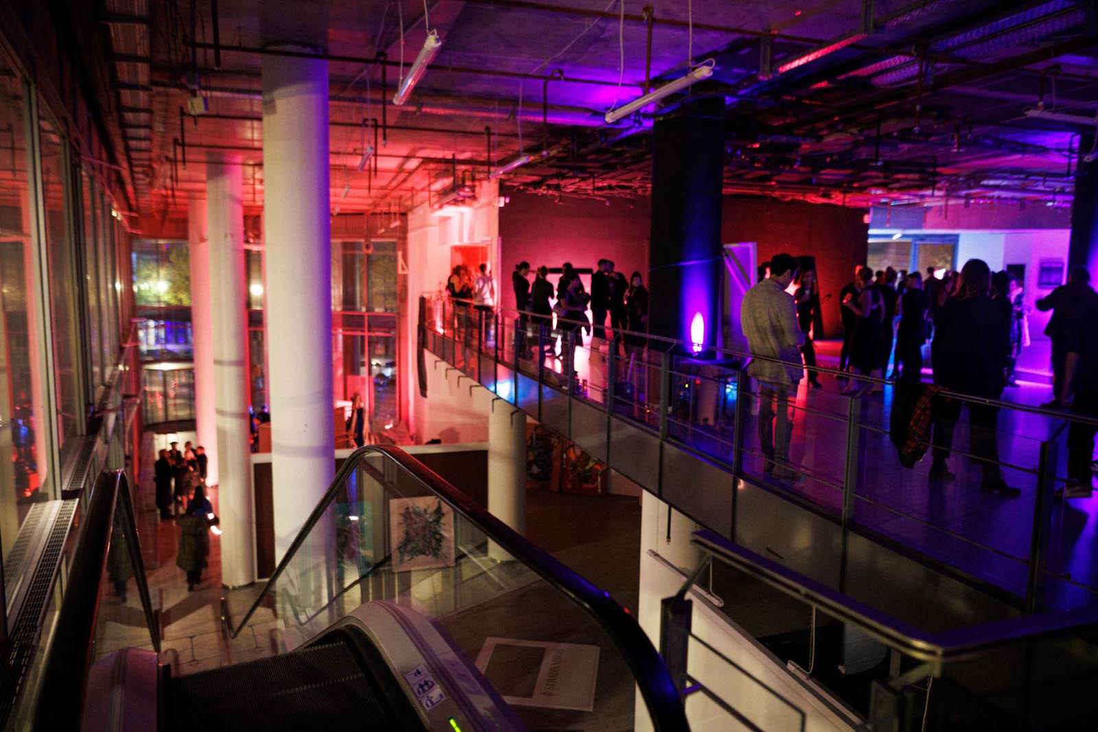 Opening floor — first guests arriving.